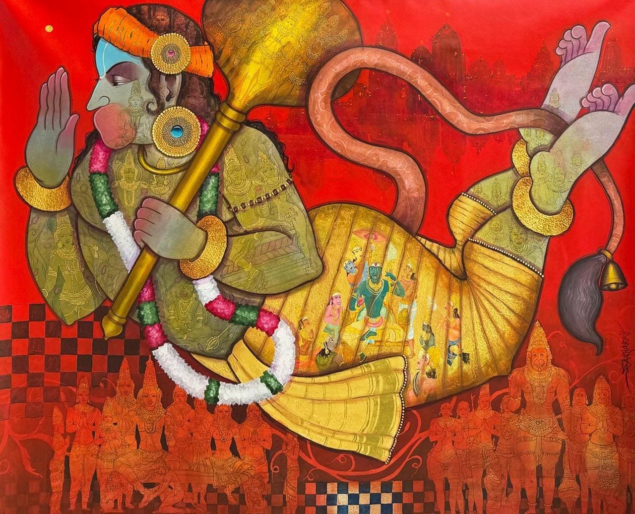 Flaying Hanuman