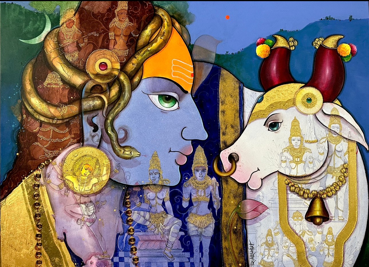 Nandi with Shiva